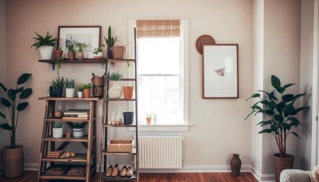 ladder shelf decor ladder shelf decor