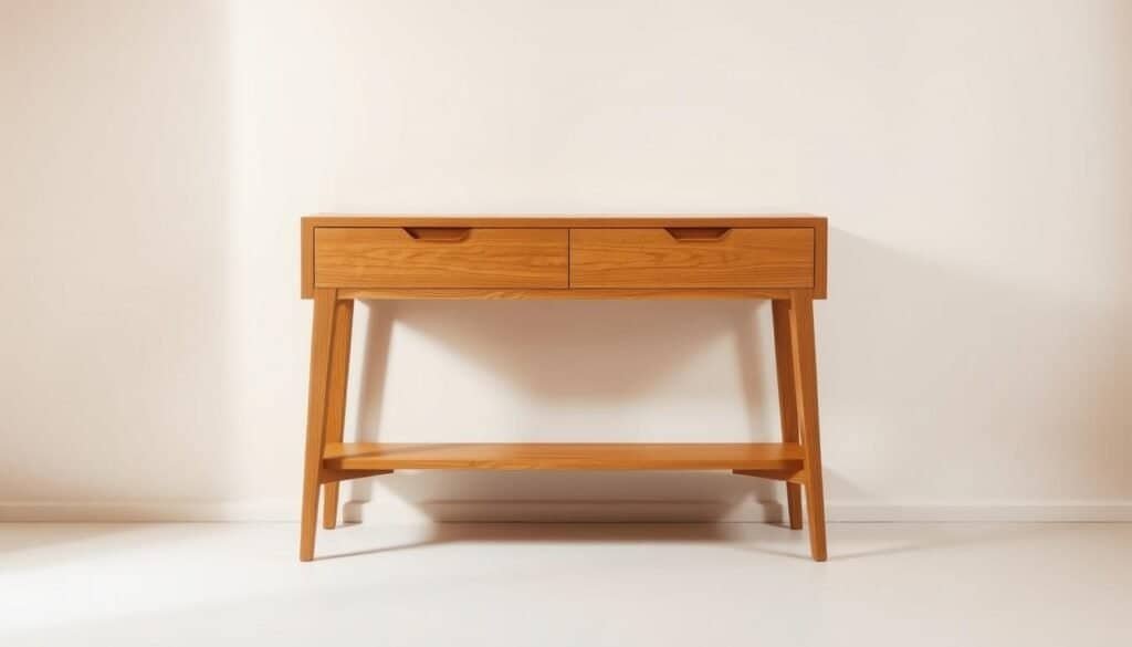 mid-century modern wooden console mid-century modern wooden console