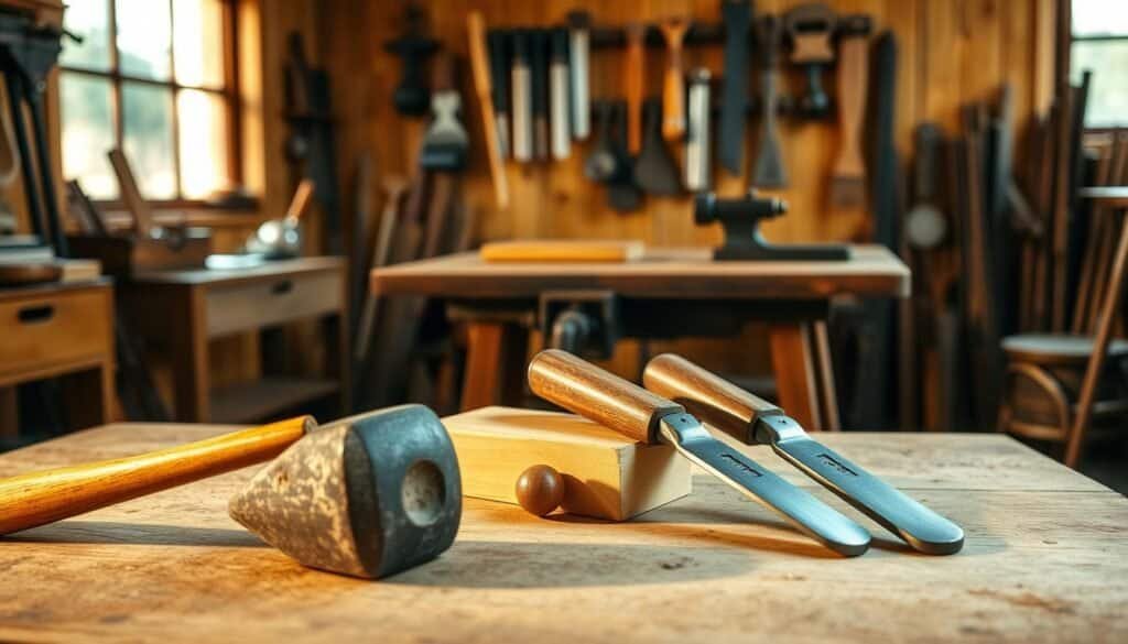 mid-century modern woodworking tools