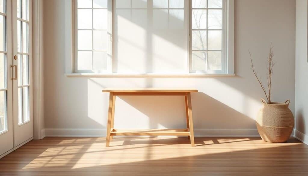 minimalist scandinavian-inspired entryway table minimalist scandinavian-inspired entryway table