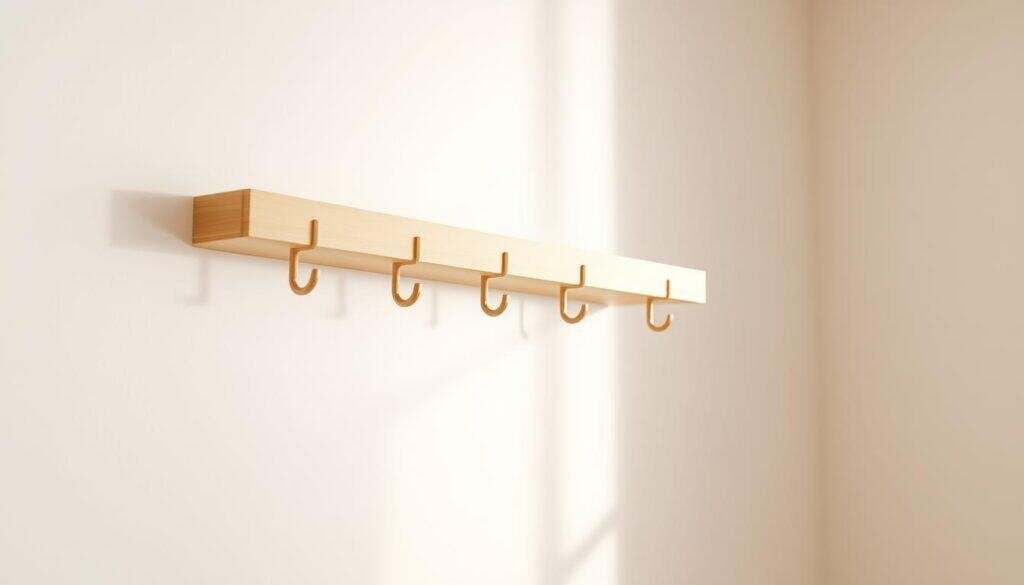 modern minimalist floating coat rack