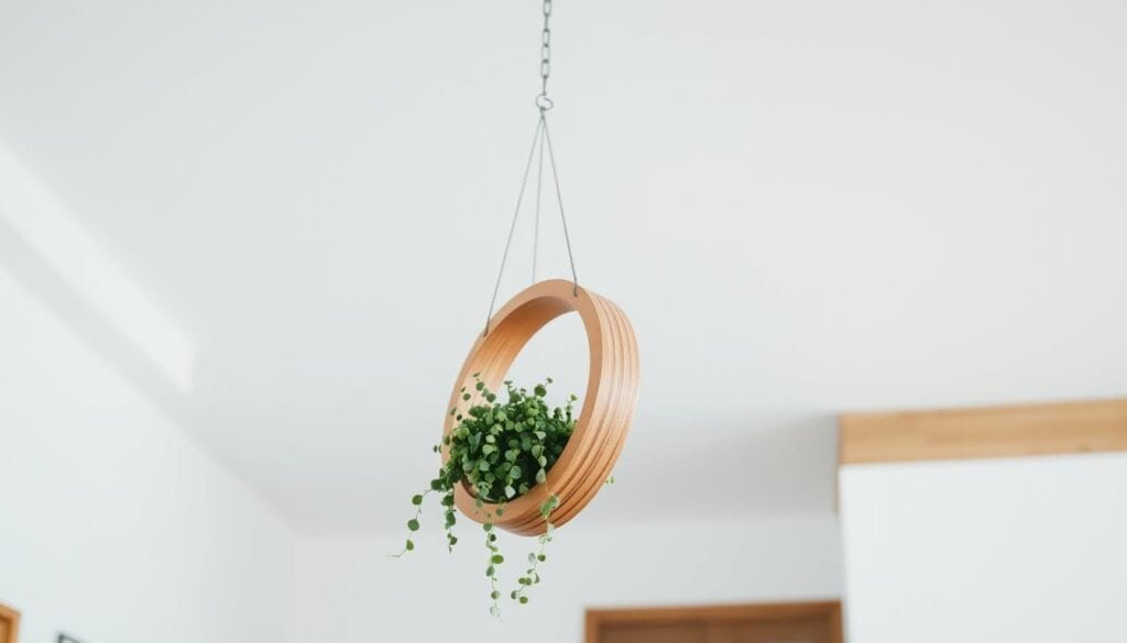 modern wooden ring hanging planter modern wooden ring hanging planter
