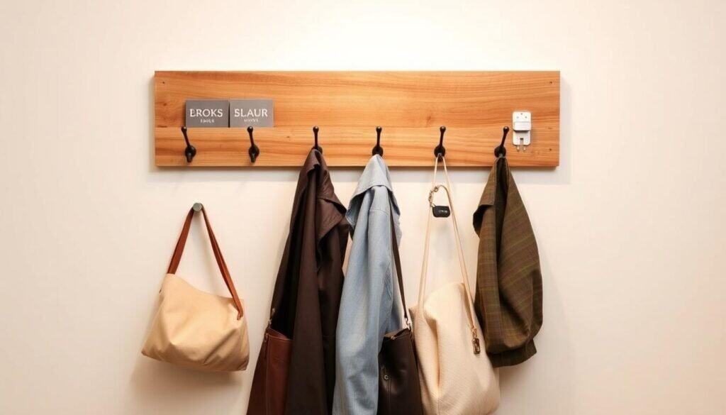 multi-functional entryway coat rack
