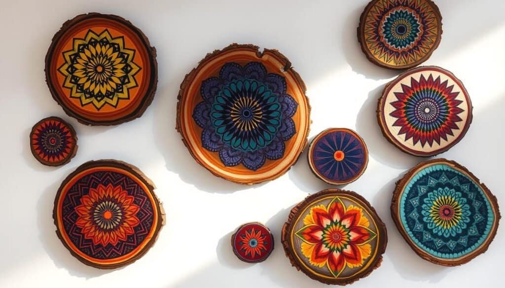 painting wood slices painting wood slices