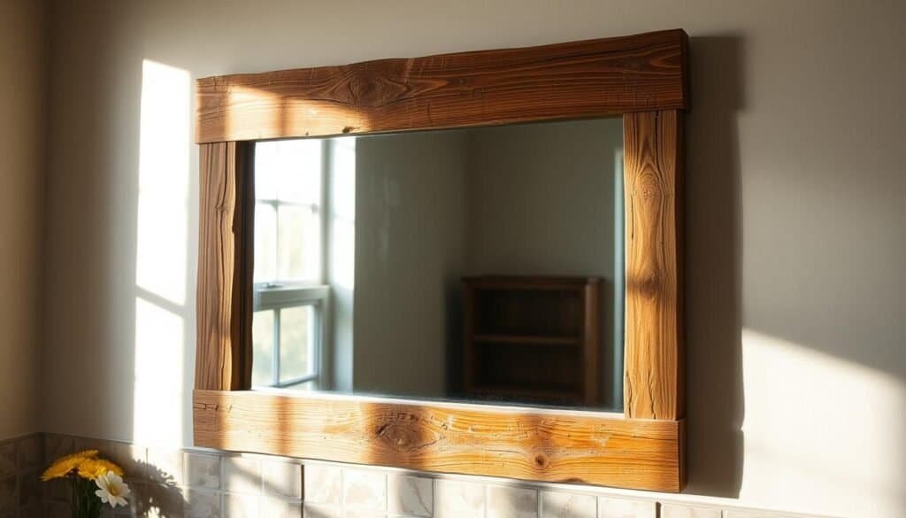 reclaimed barn wood mirror frame reclaimed barn wood mirror frame