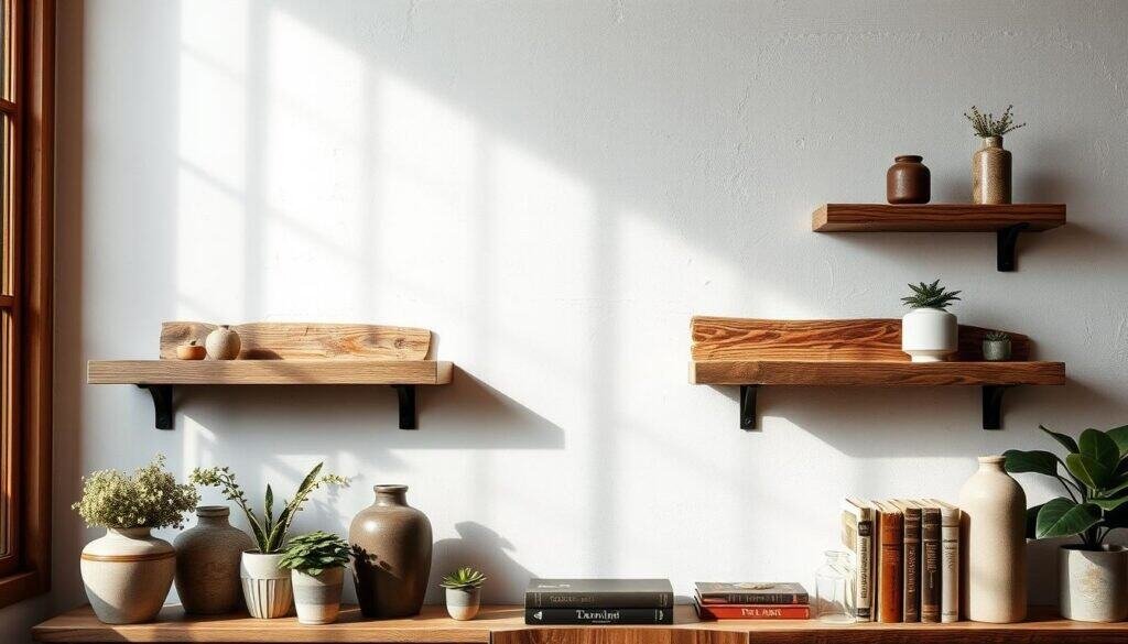 reclaimed wood floating shelves reclaimed wood floating shelves