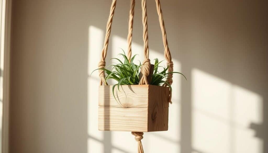 reclaimed wood macrame planter reclaimed wood macrame planter