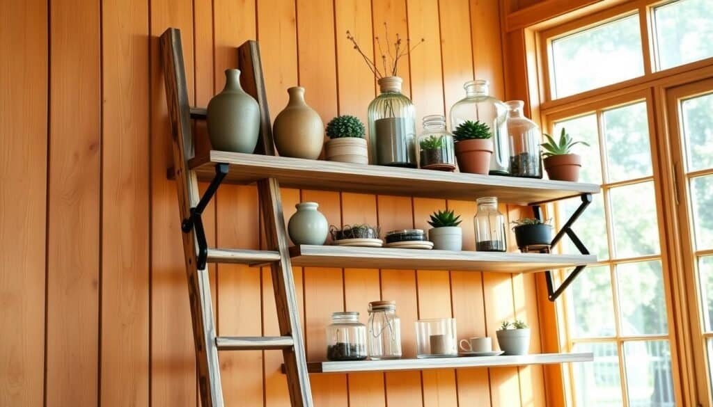 rustic ladder shelf rustic ladder shelf