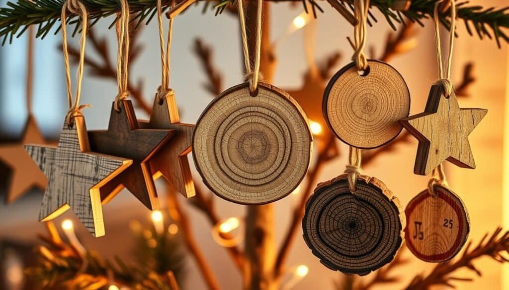rustic wooden Christmas tree ornaments rustic wooden Christmas tree ornaments