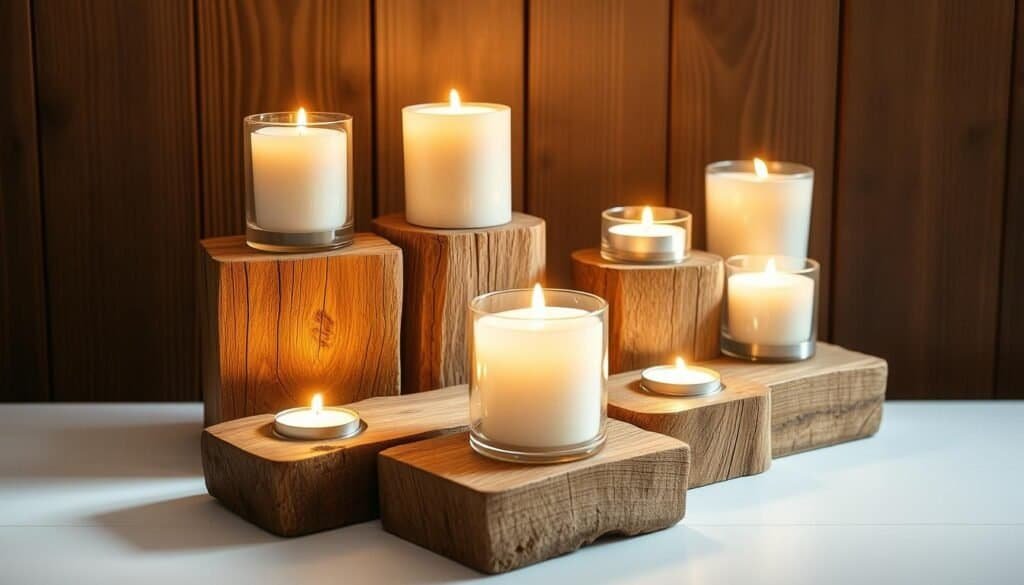 rustic wooden candle holders rustic wooden candle holders