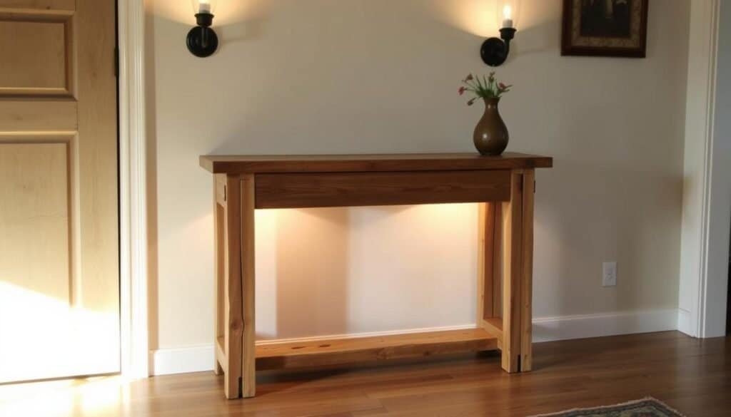 rustic wooden console table rustic wooden console table