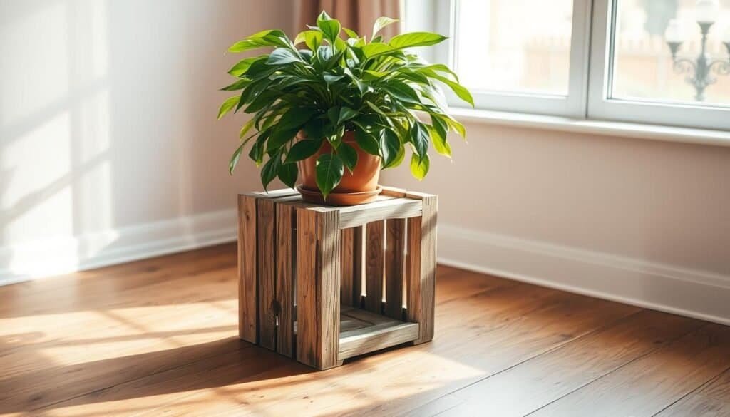 rustic wooden crate plant stand rustic wooden crate plant stand