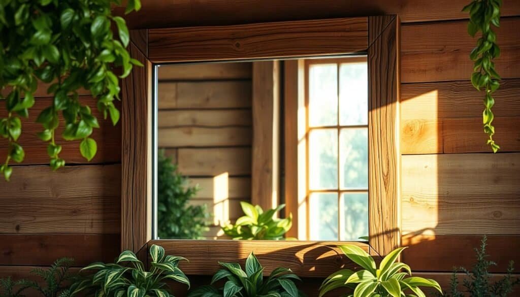 rustic wooden mirror frame rustic wooden mirror frame