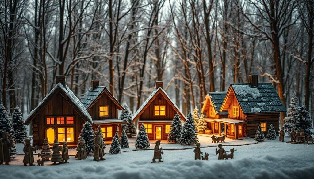scrap wood Christmas village scrap wood Christmas village