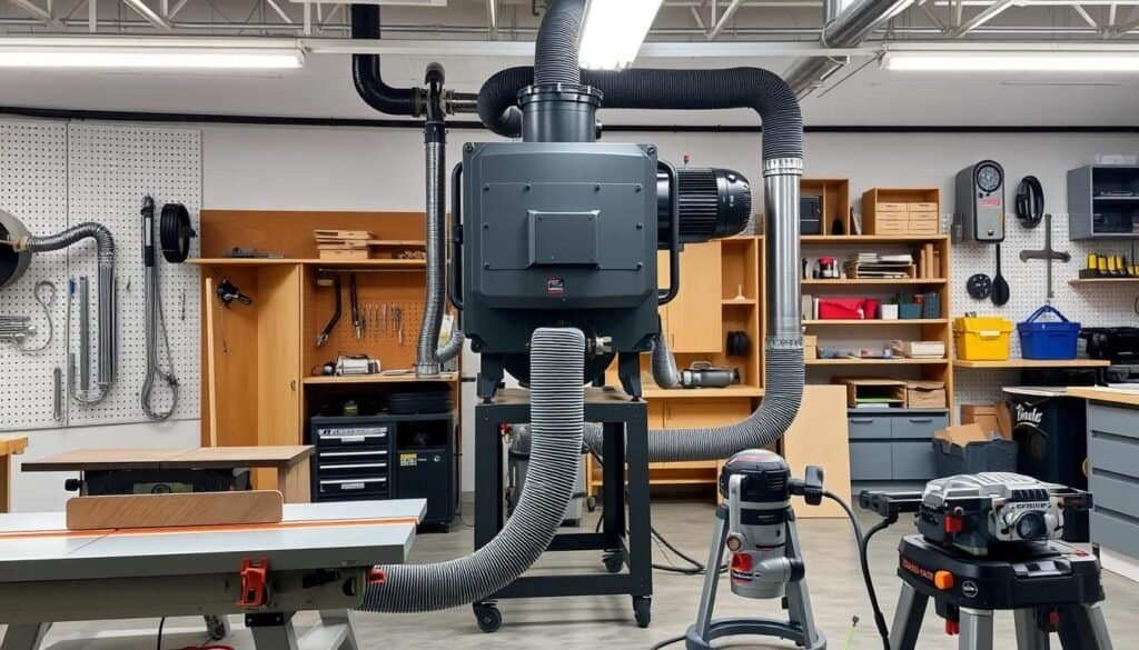shop dust collection system installation