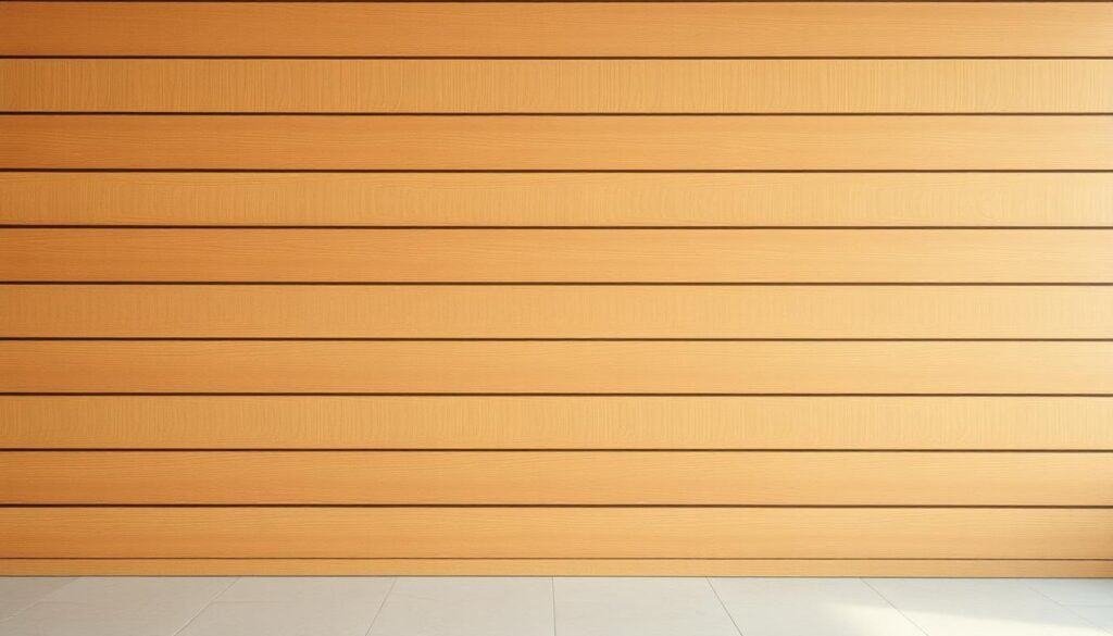 sleek wood slat wall