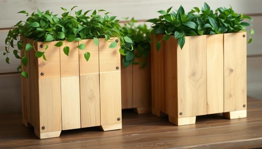 upcycled pallet planters