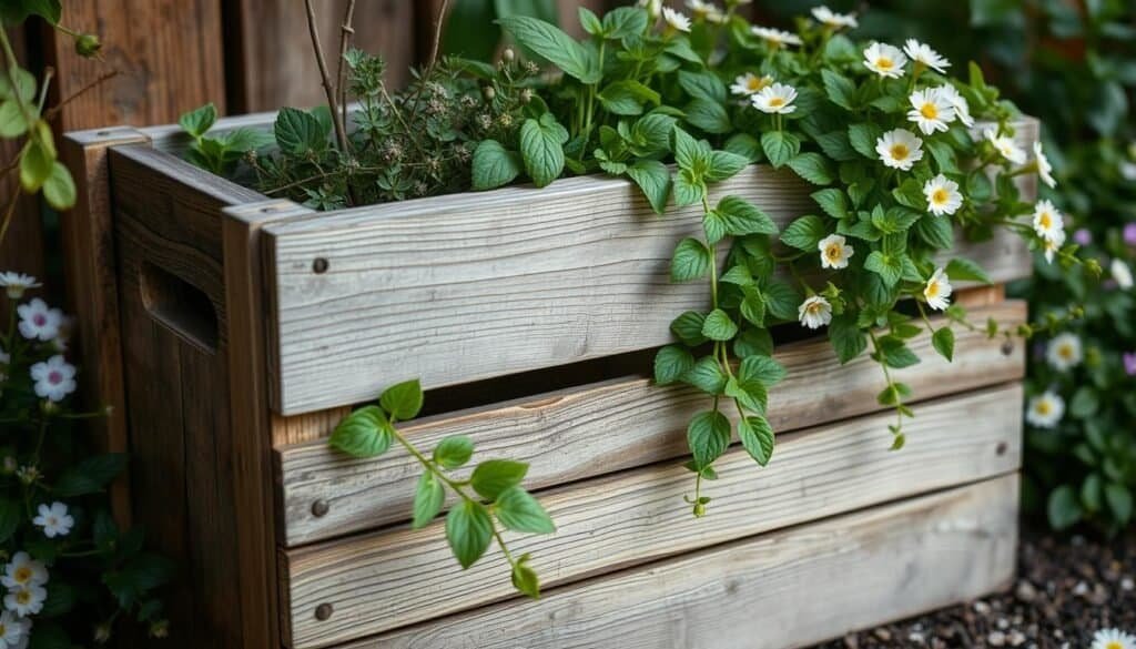 upcycled wooden crate planter upcycled wooden crate planter
