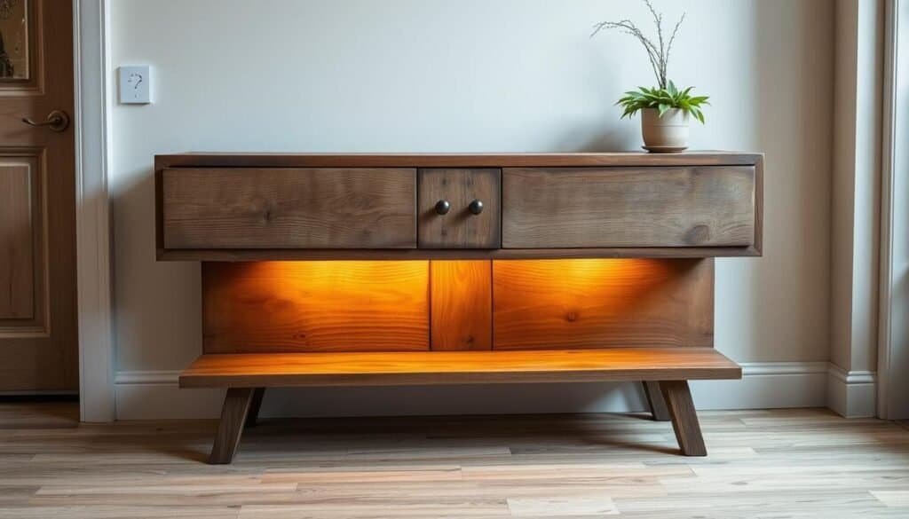 vintage door repurposed console vintage door repurposed console