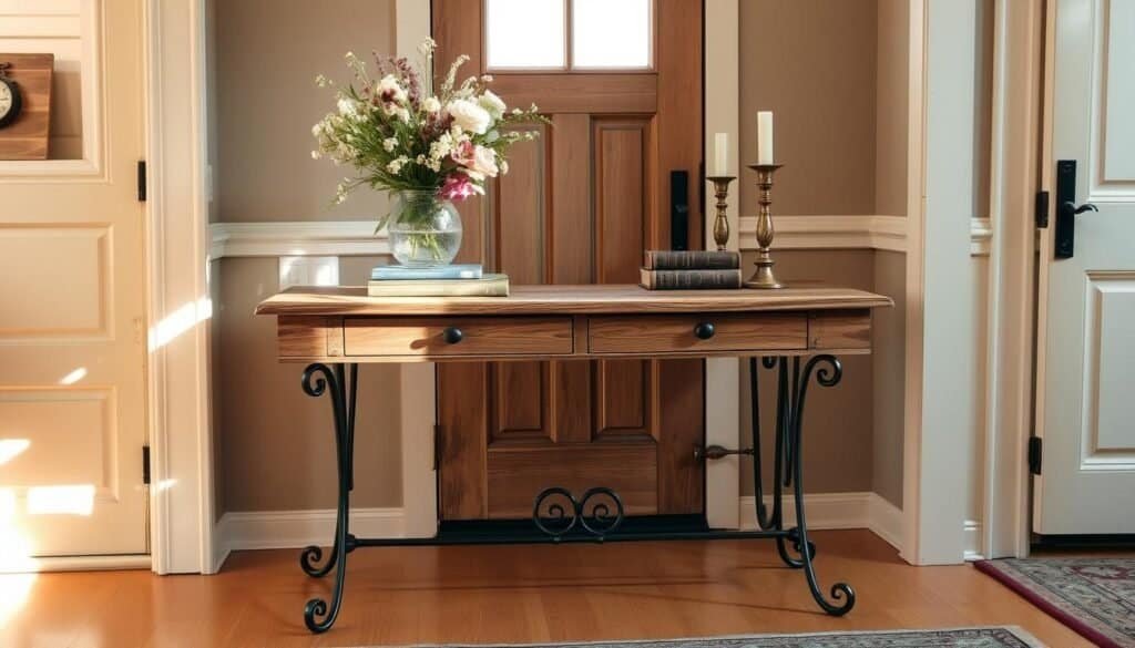 vintage farmhouse entry table vintage farmhouse entry table