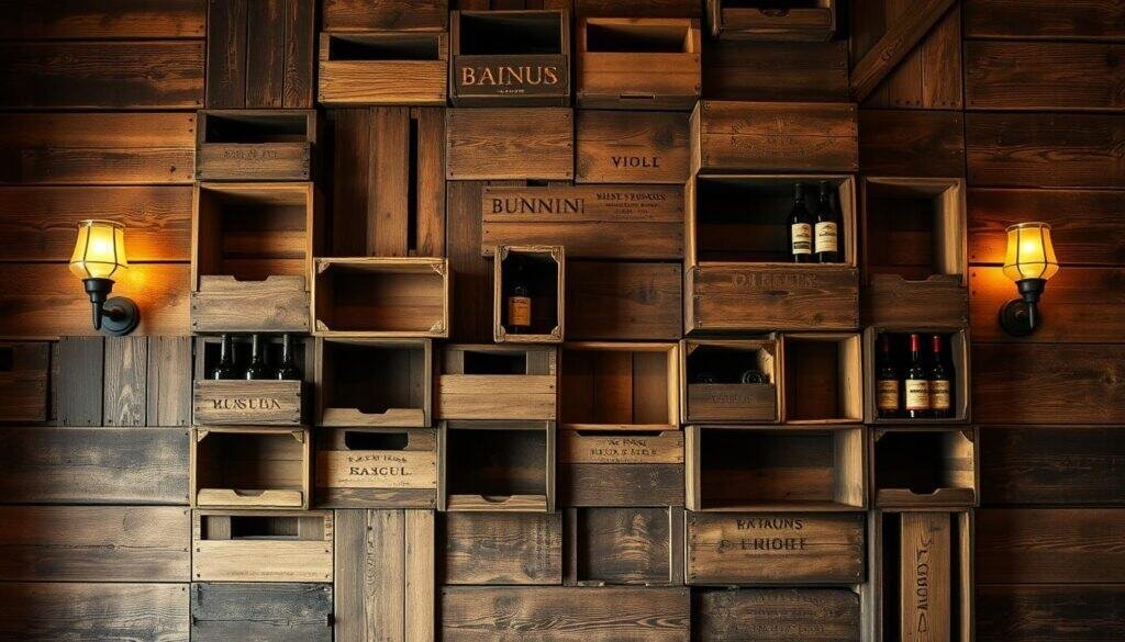 vintage wine crate wall storage vintage wine crate wall storage