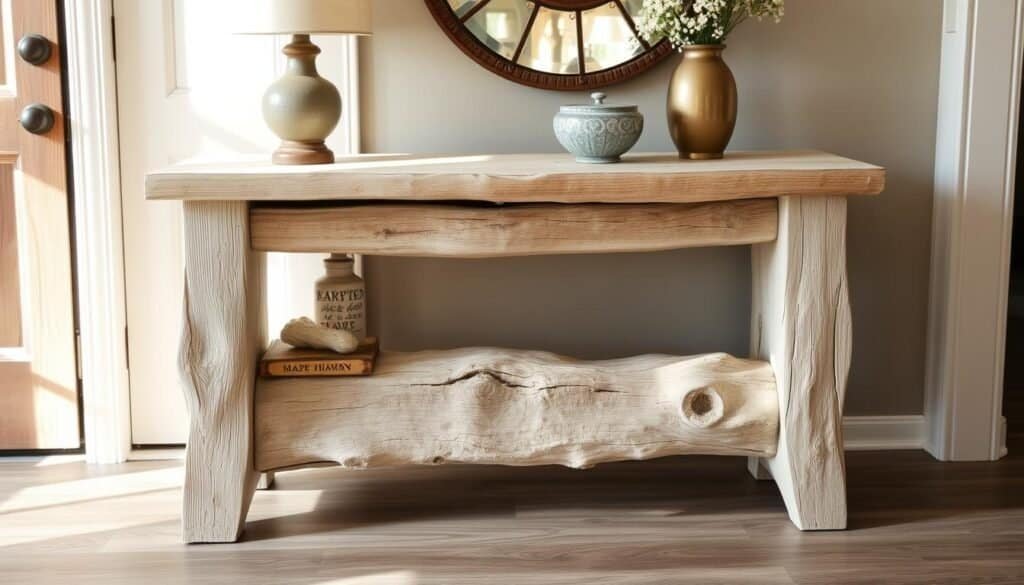weathered driftwood console weathered driftwood console