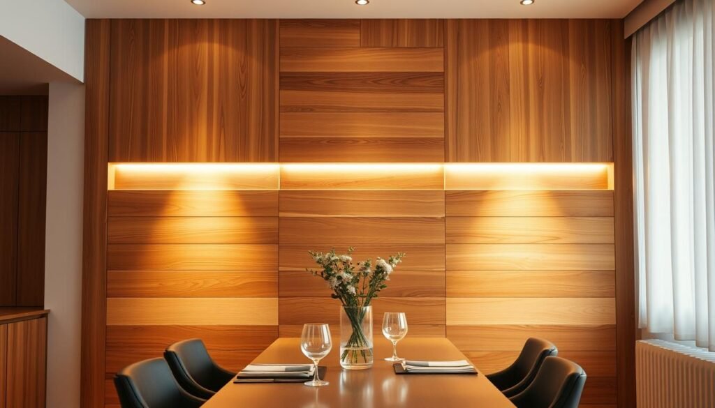wood accent walls with integrated lighting wood accent walls with integrated lighting