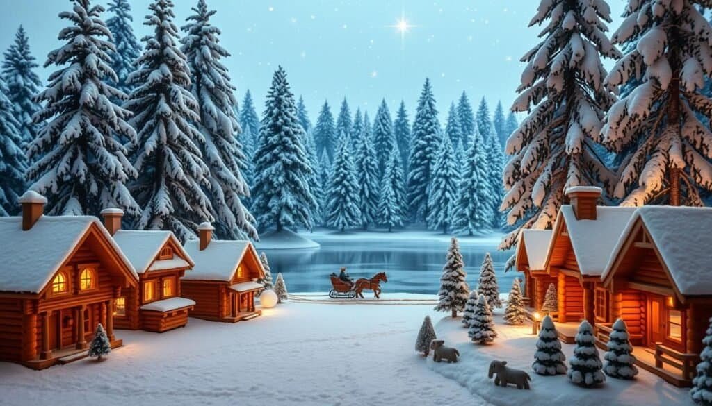 wooden christmas village wooden christmas village
