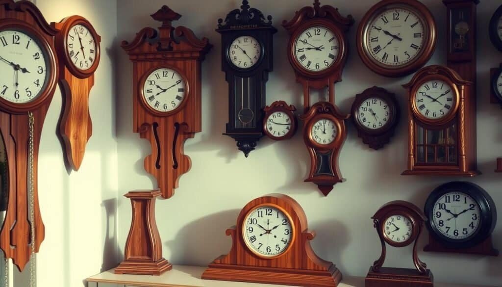 wooden clocks