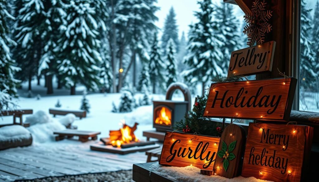wooden holiday signs wooden holiday signs