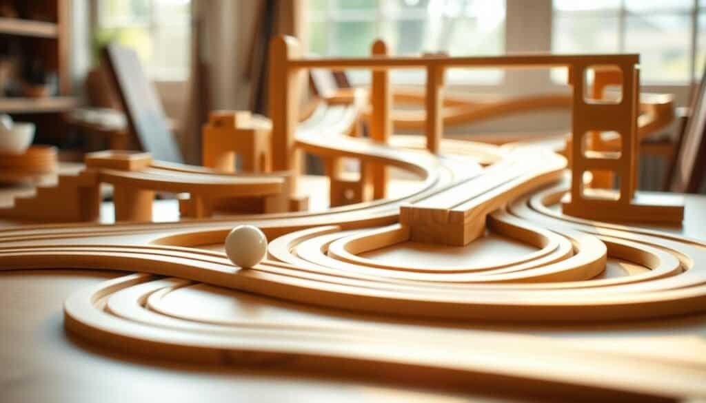 wooden marble run wooden marble run
