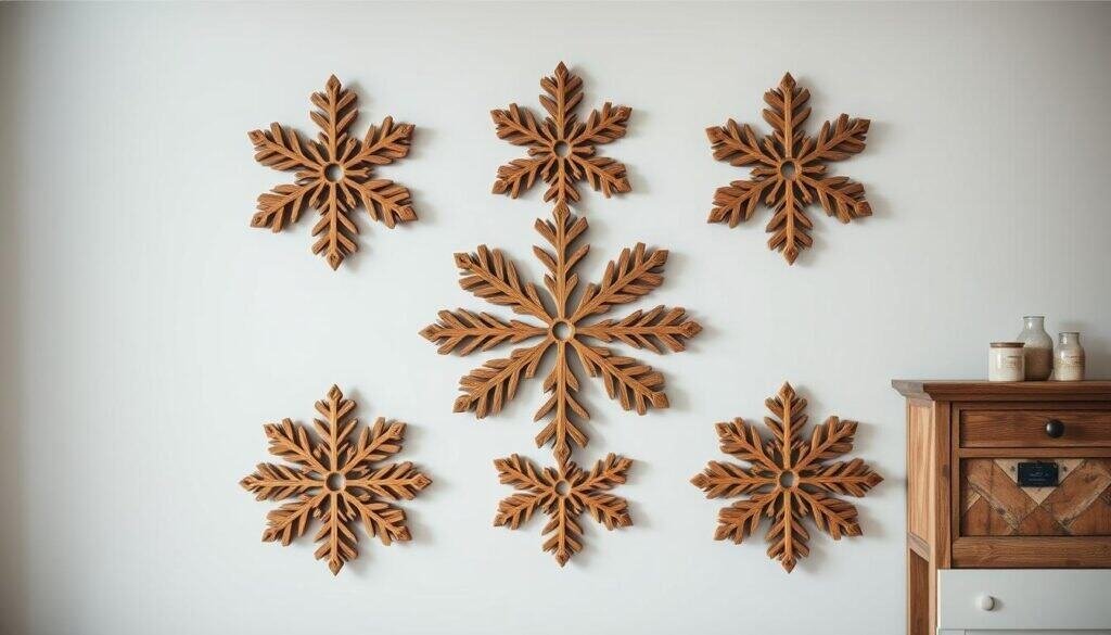 wooden snowflake wall art wooden snowflake wall art