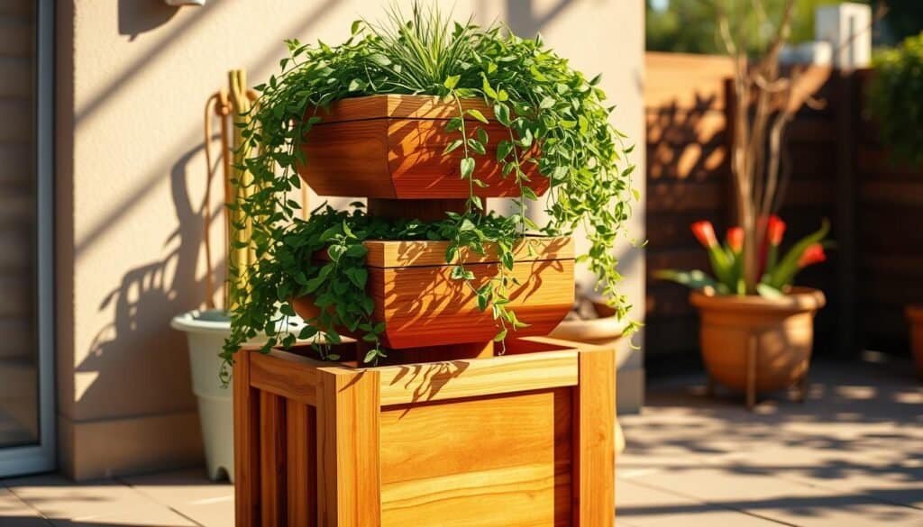 wooden tiered planters wooden tiered planters