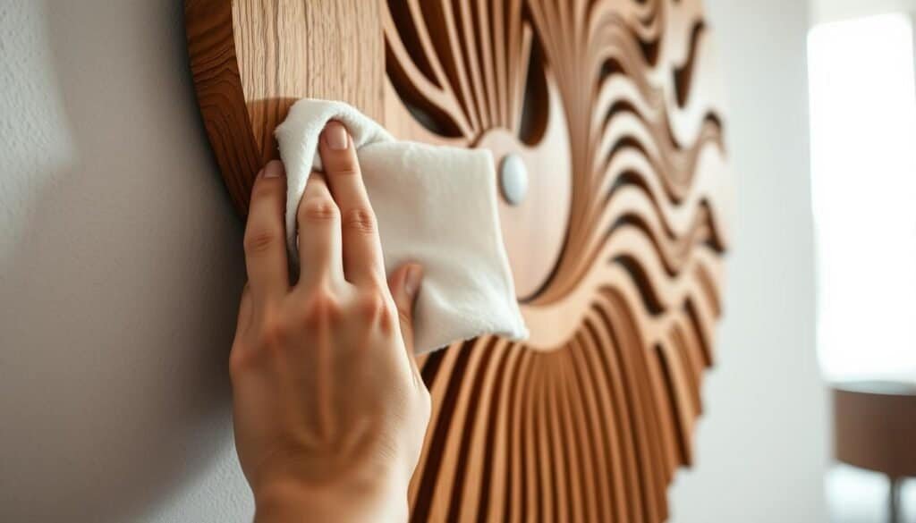 wooden wall art maintenance