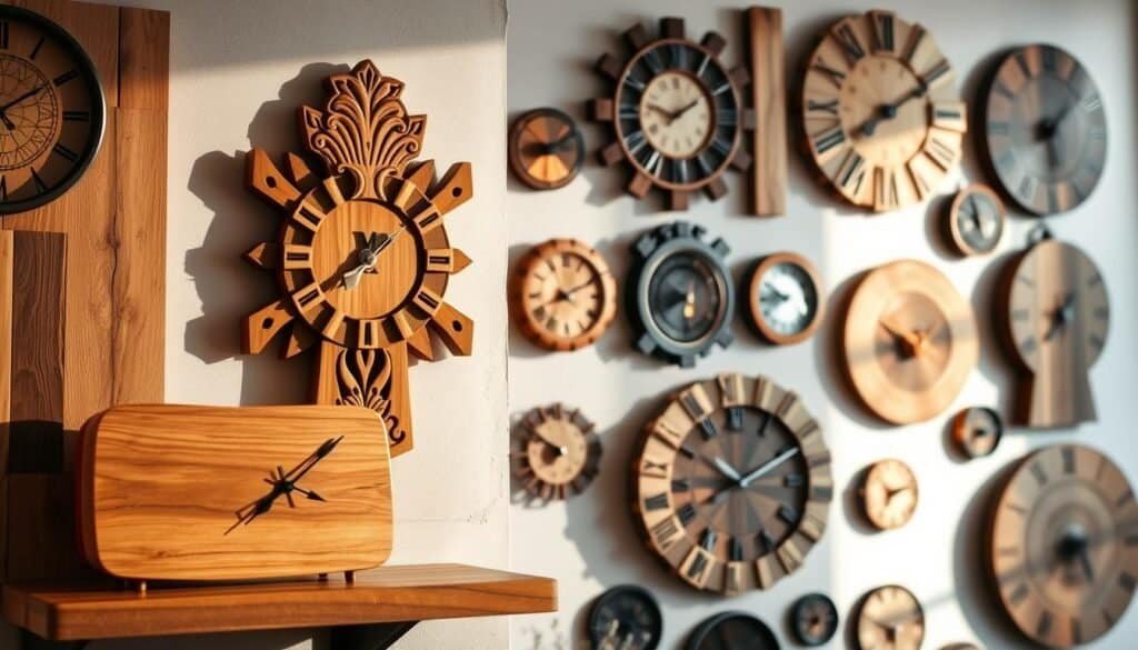 wooden wall clocks