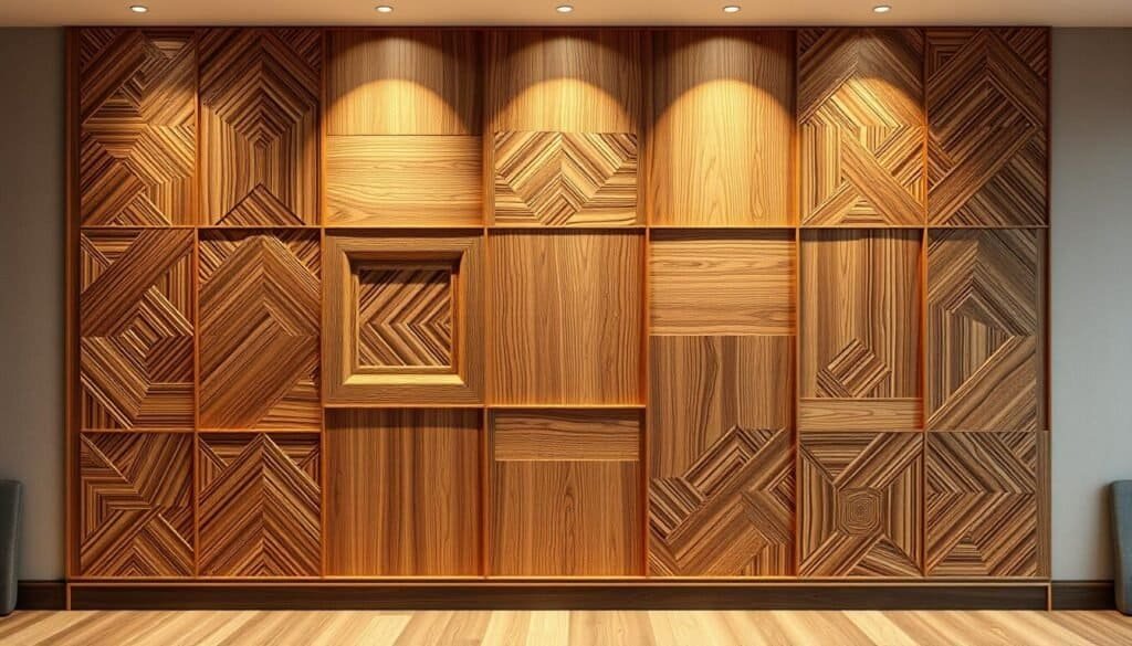 3D wood wall panels