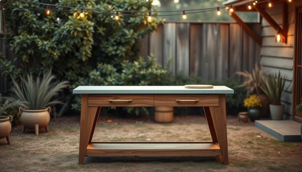 DIY fold-away serving station DIY fold-away serving station