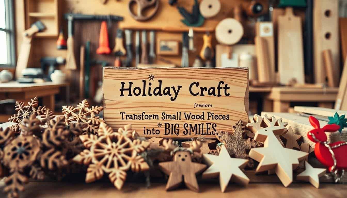 Holiday Crafts That Transform Small Wood Pieces into Big Smiles