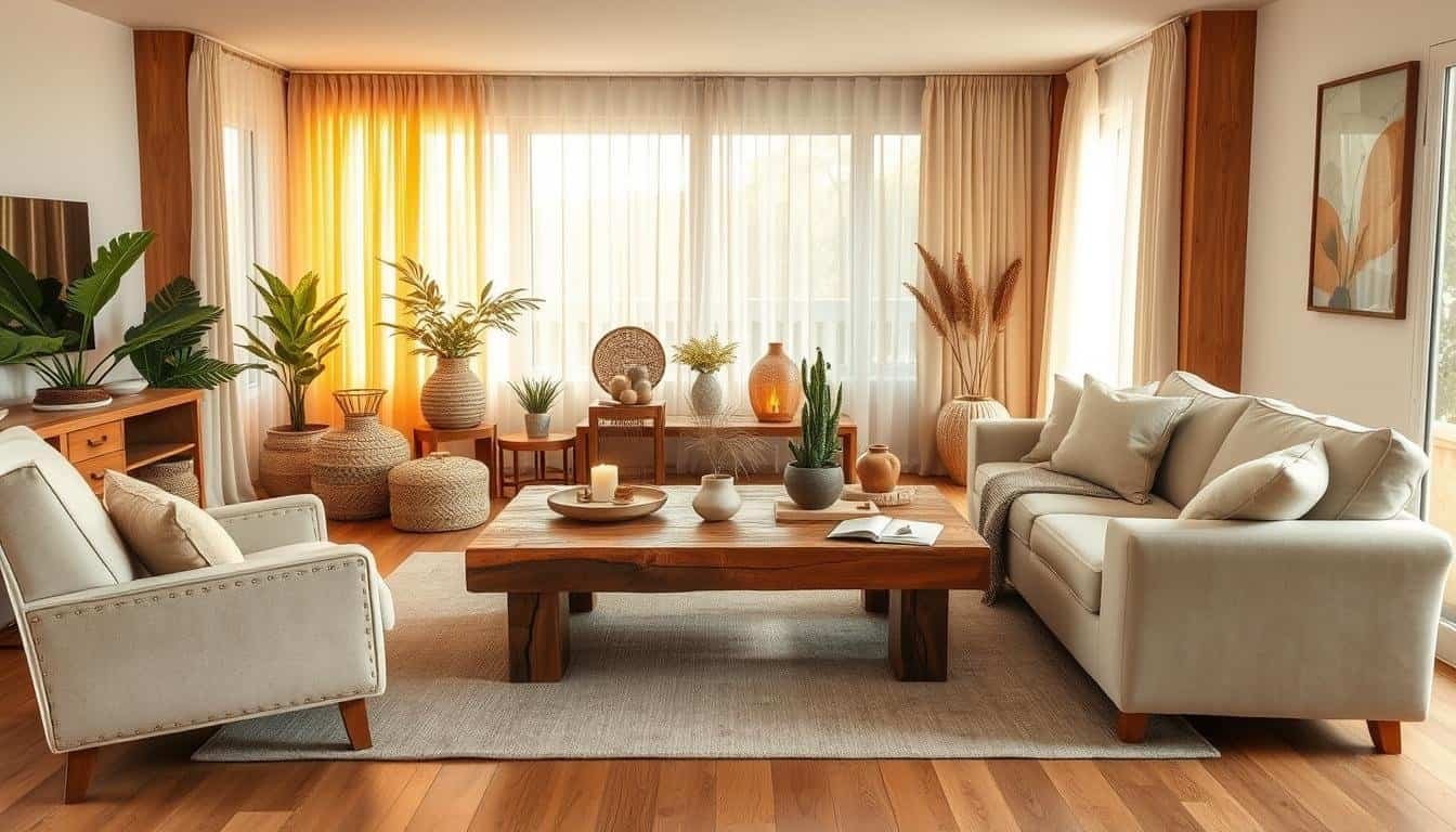 How to Style a Living Room with Natural Wood Tones