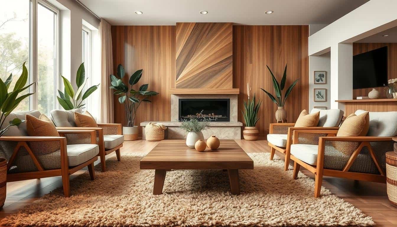 Modern Accent Decor with Wood and Natural Details
