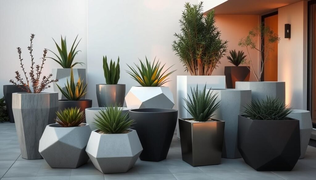 Modern Geometric Planters Modern Geometric Planters