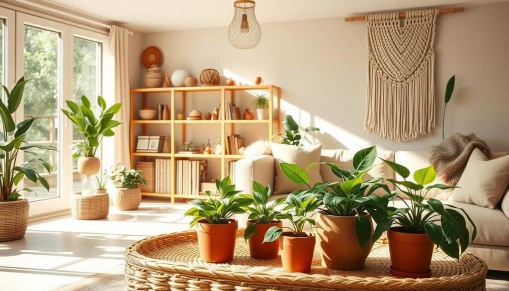 Natural Accent Decor Ideas with Plants and Wood Finishes