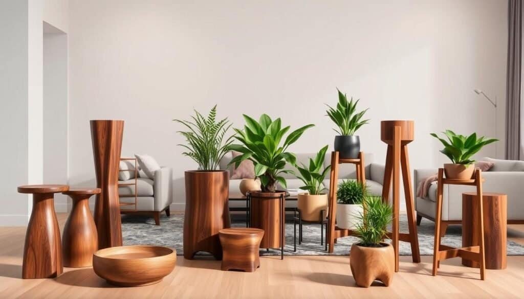 Wood Plant Stands That Steal the Show