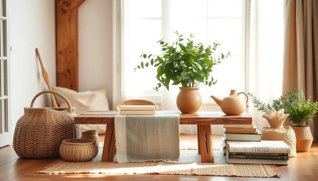 Wood and Linen Home Decor Combinations for a Soft Organic Look
