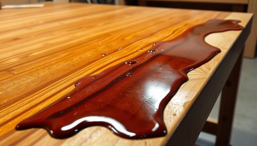 applying too much finish applying too much finish