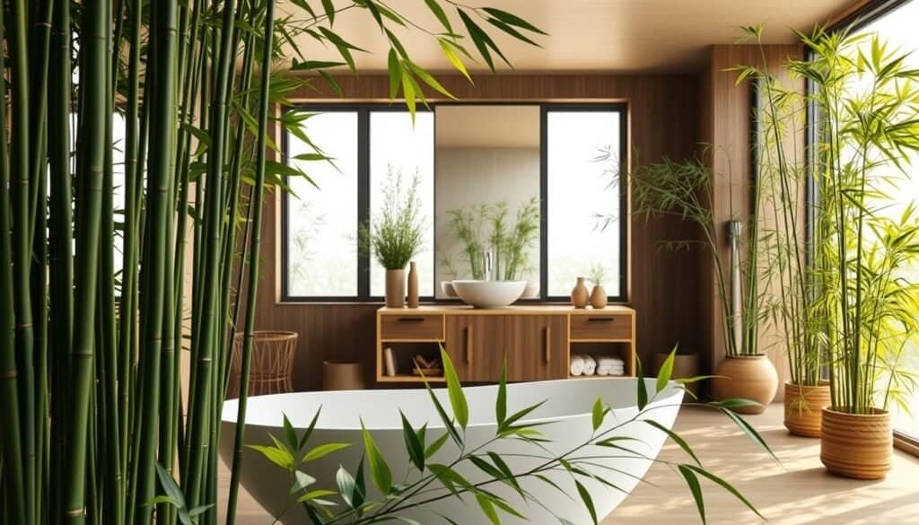 bamboo-inspired bathroom bamboo-inspired bathroom