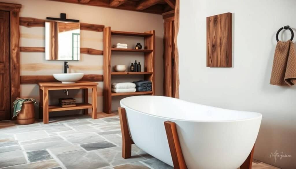 bathroom transformations with wooden elements bathroom transformations with wooden elements