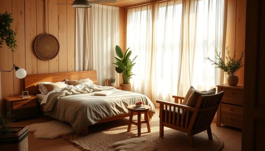 bedroom sanctuaries with wooden touches