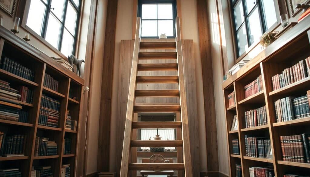 bookshelf ladder bookshelf ladder