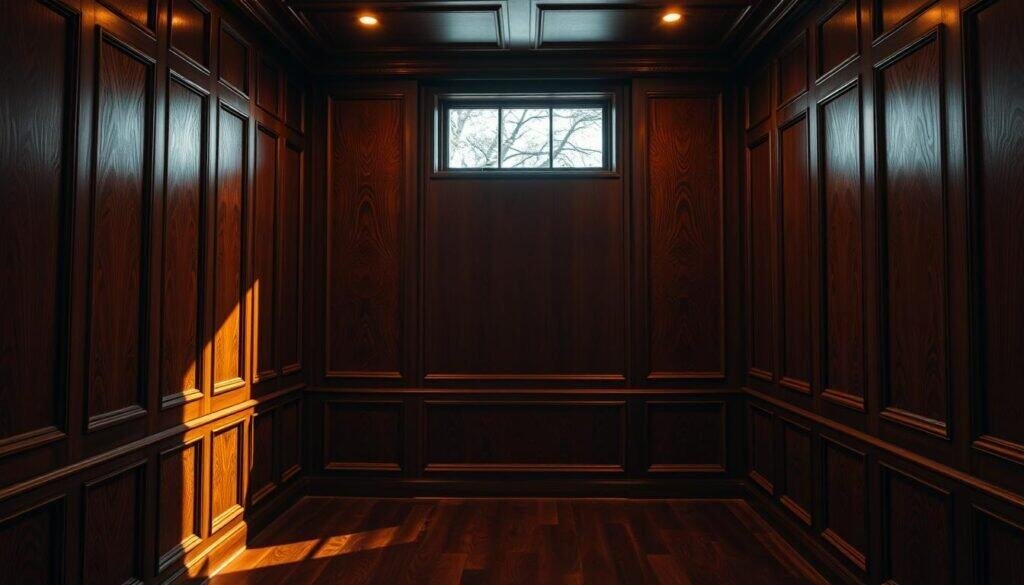 dark wood paneling dark wood paneling